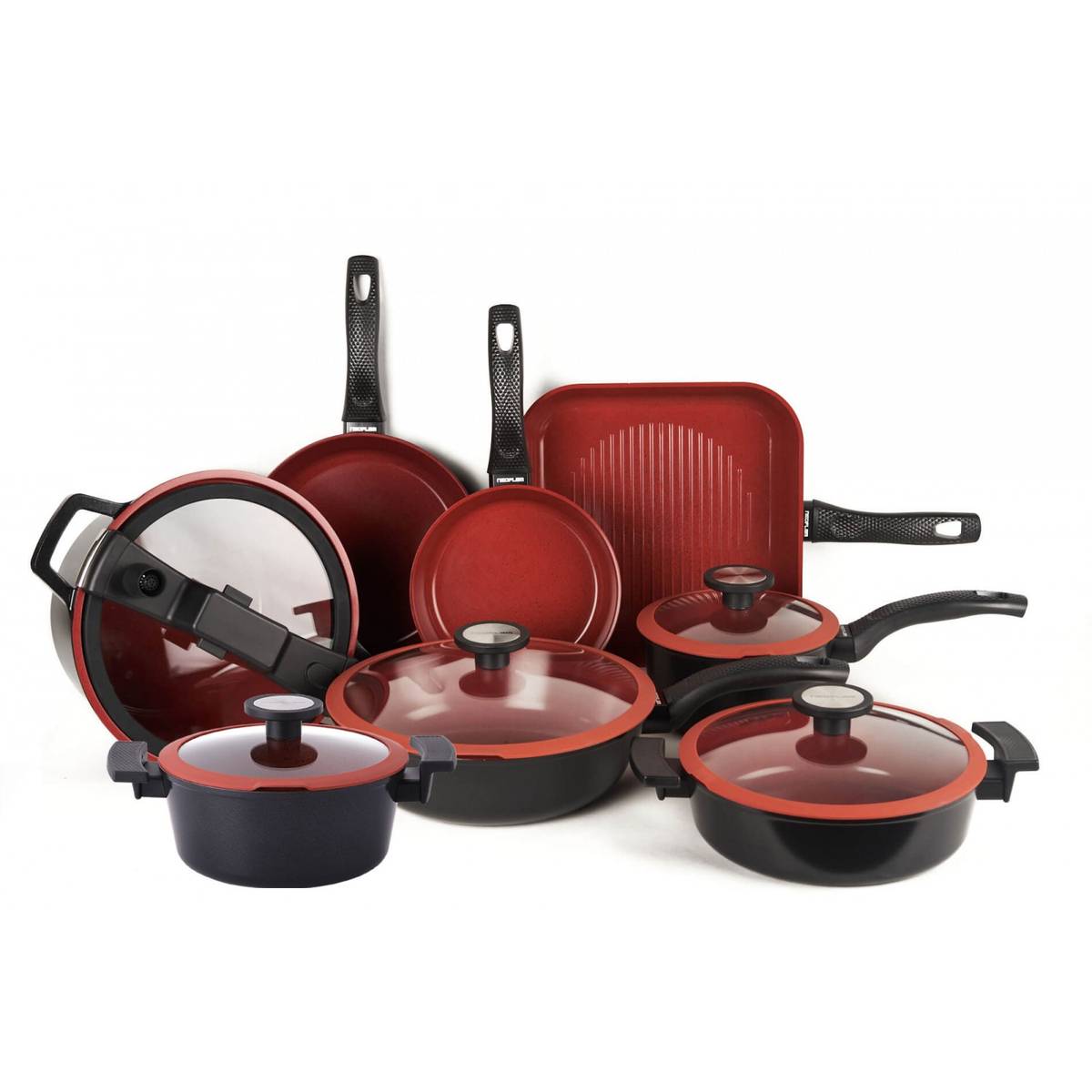 AVACRAFT Casseruola Antiaderente 2.5 QT – Pentola Con Coperchio Colino E Beccucci